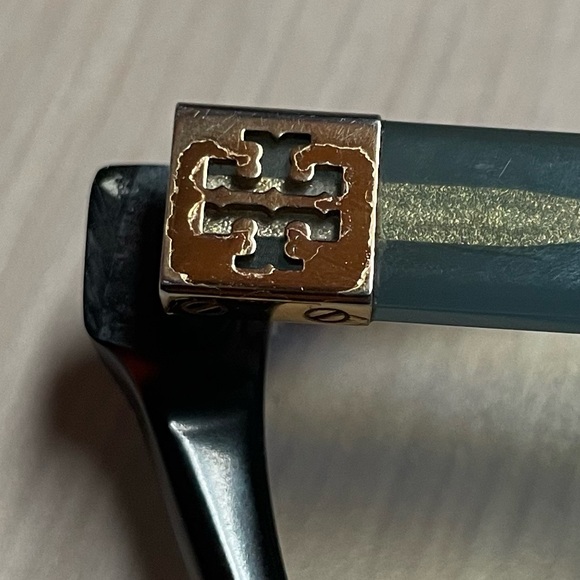 Womens Tory Burch TY 2049 1359 51 17 135 Tortoise and Teal - Picture 3 of 5